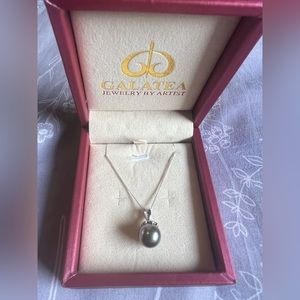 Galatea Jewelry by Artist Tahitian Pearl Necklace🖤